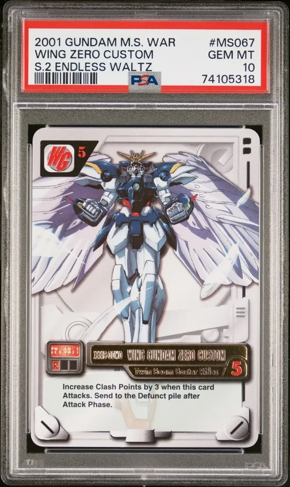 2001 Gundam M.S. War - Series 2 EW - Wing Gundam Zero Custom - MS-067 - PSA 10