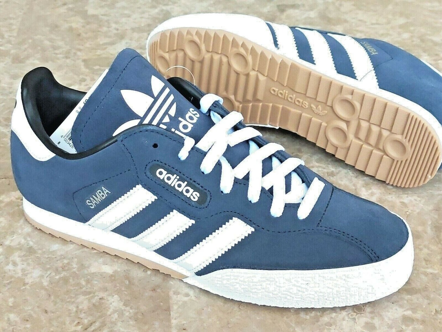 adidas Samba Super Mens Shoes Trainers Uk Size 7 - 11 019332 Navy Blue