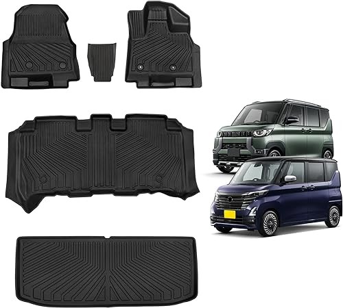 Rooks 40 Series Exclusive Floor Mat + Luggage Mat, Exclusive Design, ROOX B44A, B45A, B47A, B48A, 3D Dimensional Mat, Waterproof, TPE Material, Protective Mat, Stain Resistant, Anti-Slip, Accessories,