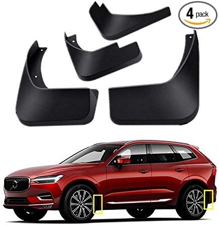 Mud Flaps Kit for 2024 Volvo XC60 2018-2023 Mud Splash Guard Front and Rear 4-PC Set by TOPGRIL