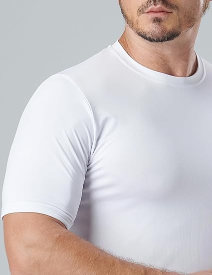 5 Pack Men’s Active Quick Dry Crew Neck T Shirts | Athletic Running Gym Workout Short Sleeve Tee Tops Bulk