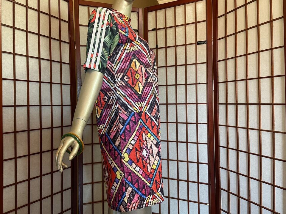 Adidas x Farm Originals Brazilian MultiColor Dress Women Size Small Style CW1383