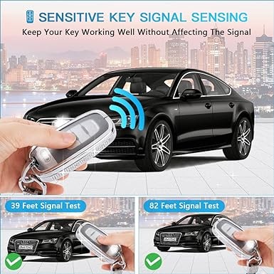 1797 for Audi Key Fob Cover Q5 A4 A5 A6 A7 A8 S4 S5 S6 S7 R8 RS5 RS7 Bling Accessories Car Keychain Zinc Alloy Silver